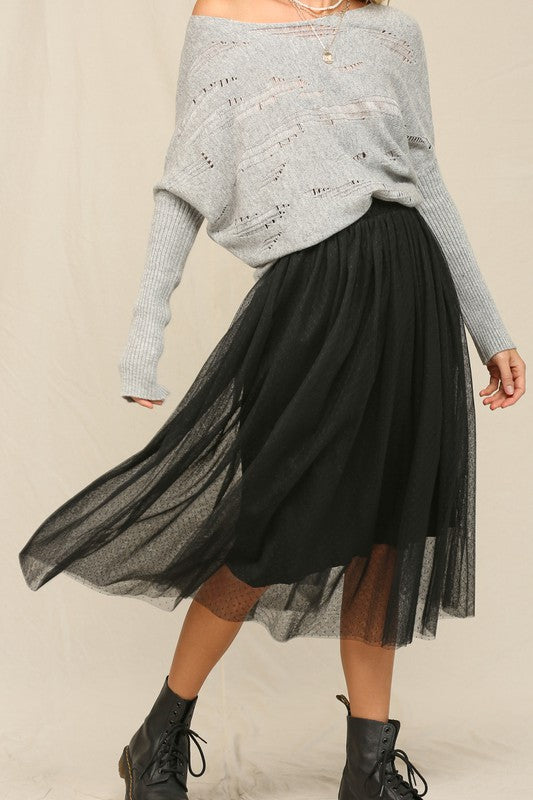 Swiss Dot Tulle Skirt | 3 colours