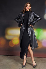 Vegan Flare Trench Coat