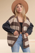 Denim Sleeve Cardi | 2 colours