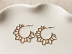 Flower Girl Hoops