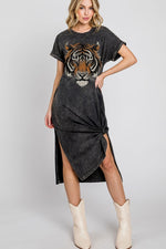 Eye Of The Tiger Midi Dress | 2 colours