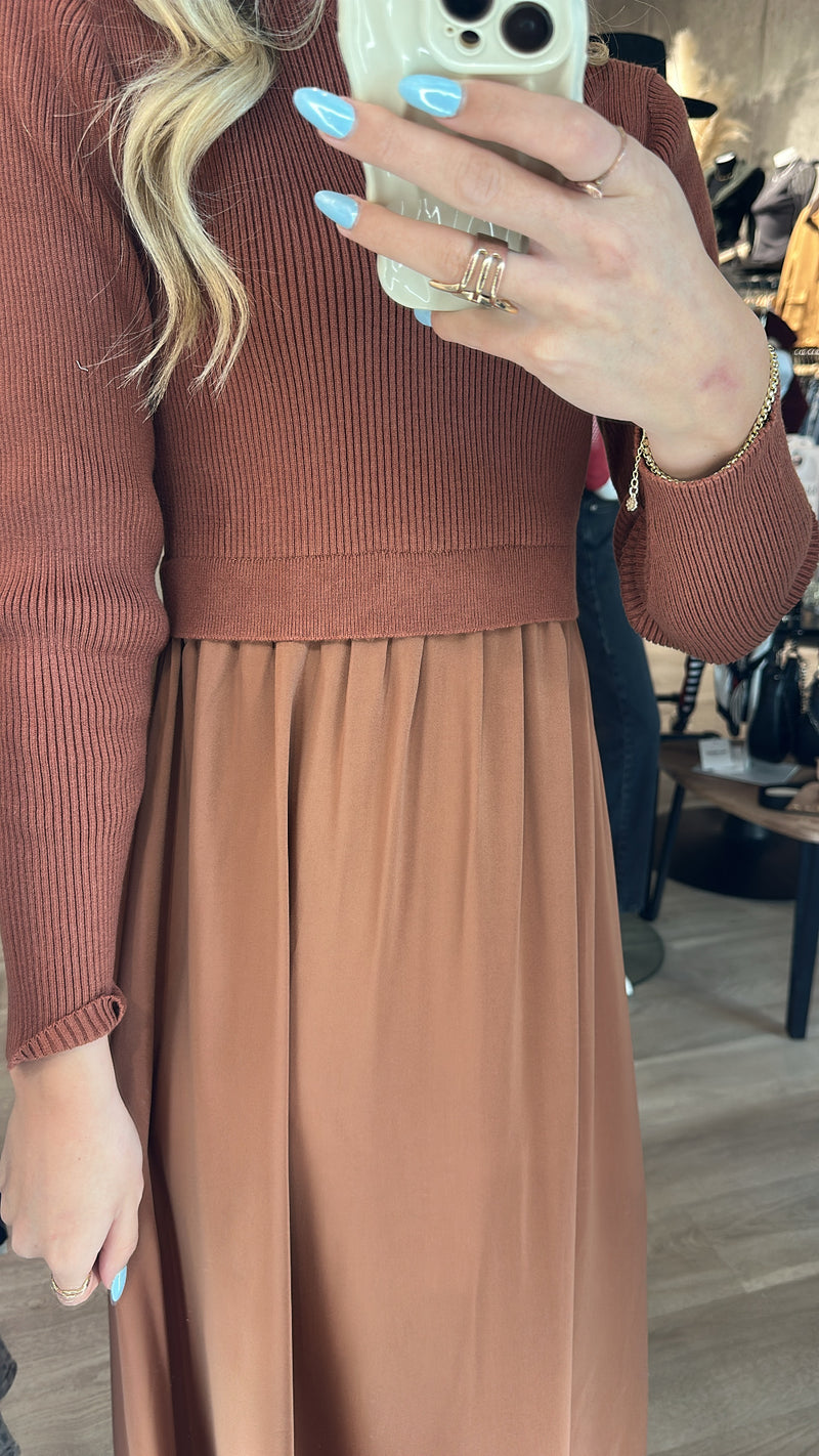 Satin Sweater Dress | 3 colours