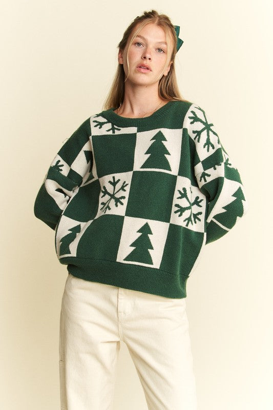 Holiday Checker Sweater | 2 colours