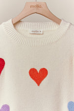 Coloured Hearts Sweater