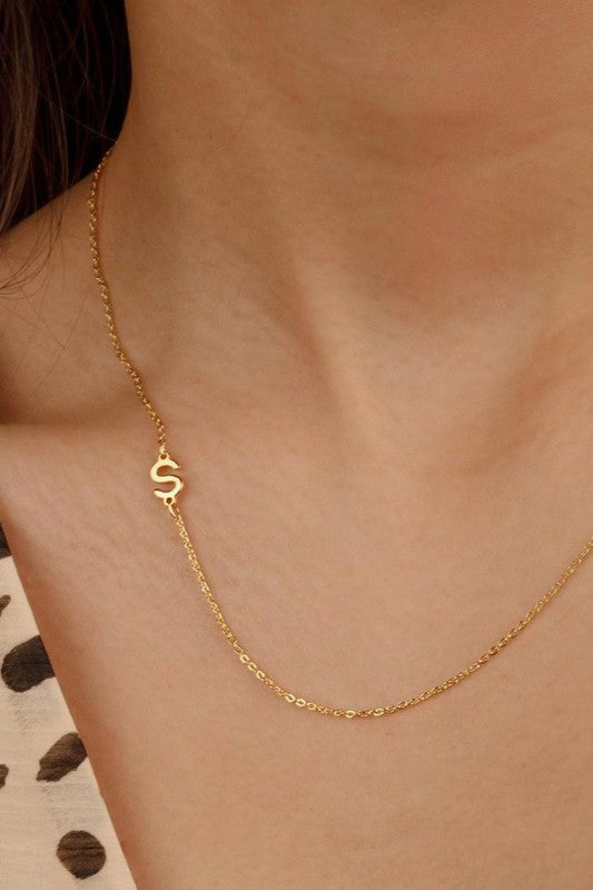 Dainty Initial Necklace