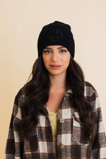 Embroidered Smiley Beanie | 5 colours