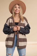 Denim Sleeve Cardi | 2 colours