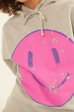 Vintage Smile Hoodie | Pink