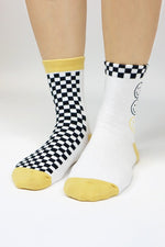 Mismatched Checker Socks