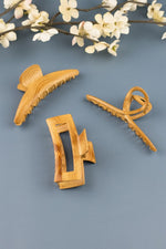 Wood Grain Claw Clip (3 designs)