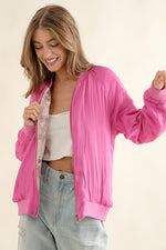 Two Sided Bomber | Hot Pink