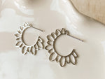 Flower Girl Hoops