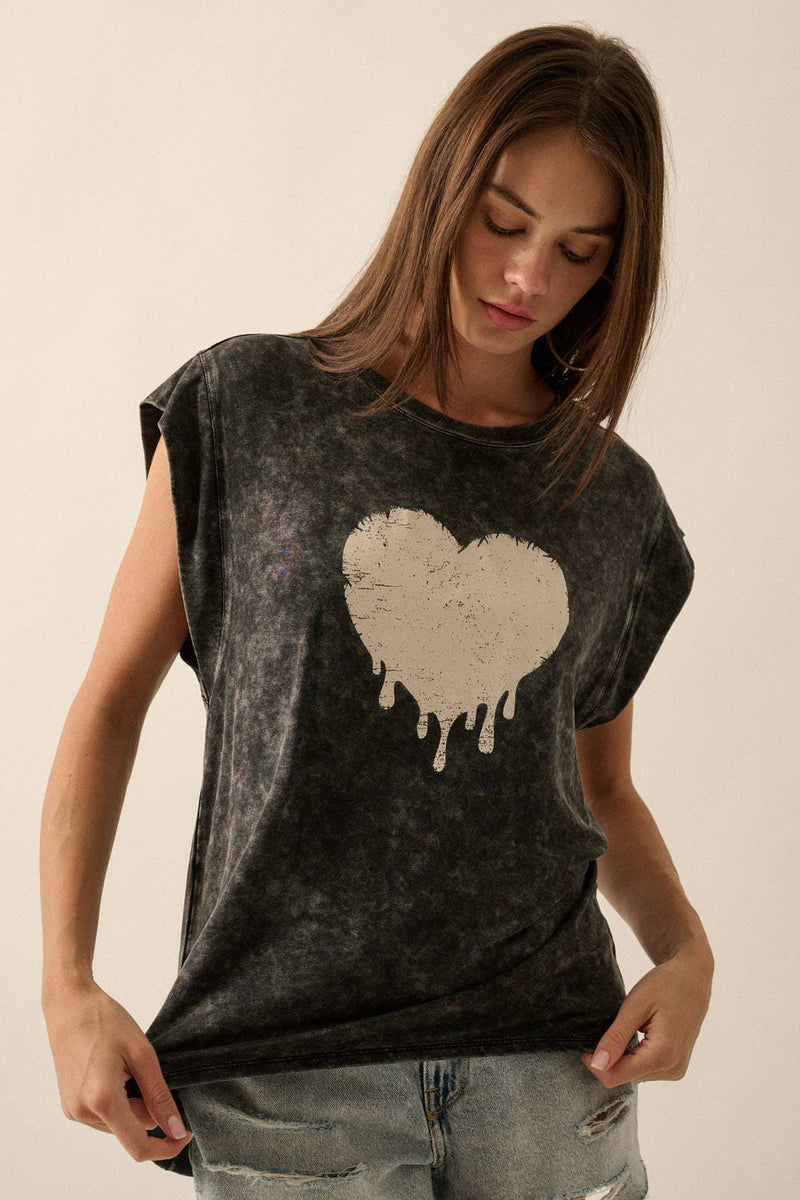 Melted Heart Vintage Tee