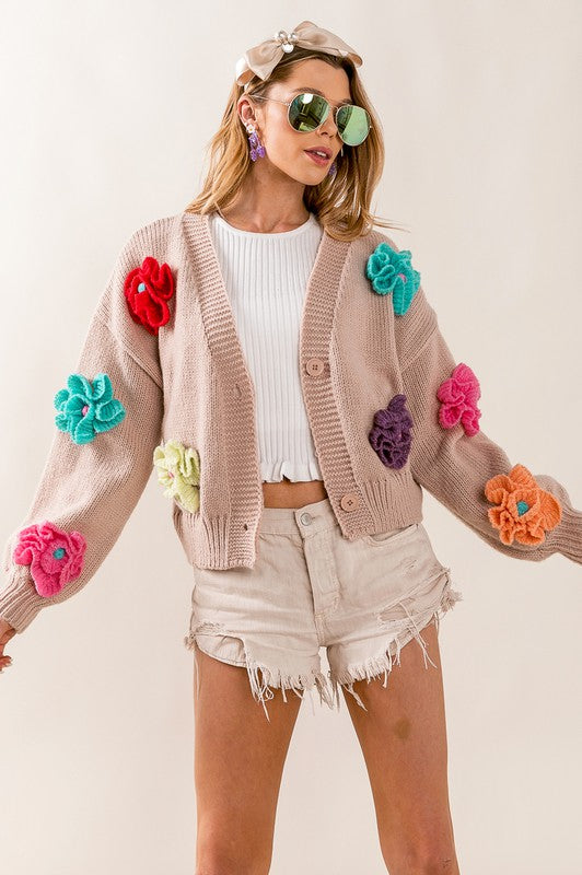 3D Floral Cardi