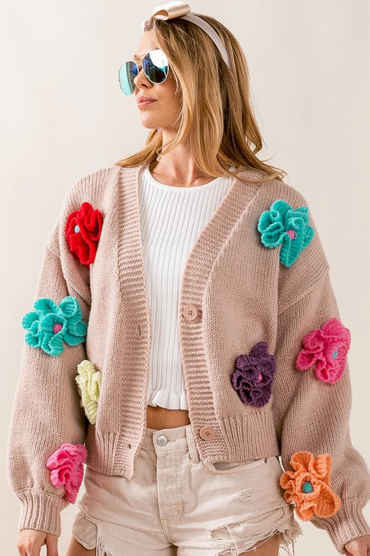 3D Floral Cardi
