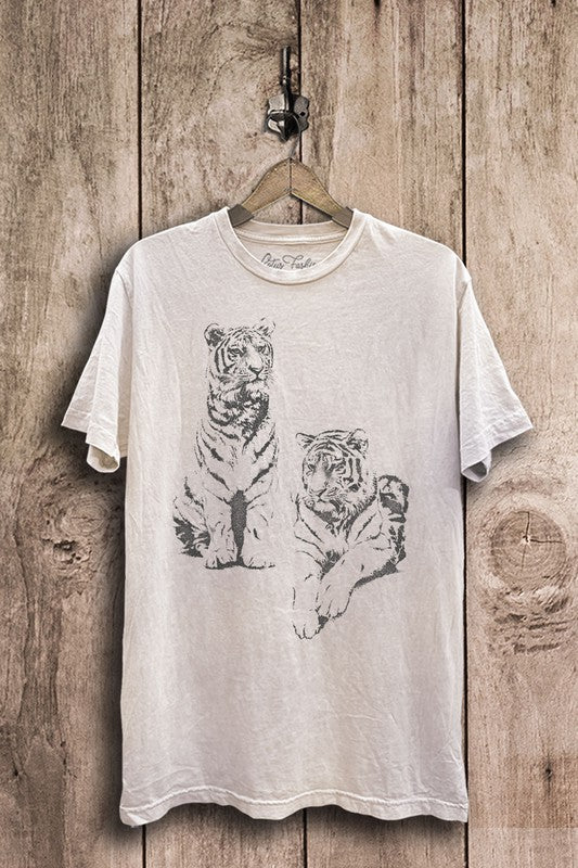 Vintage White Tiger Tee