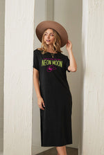 Neon Moon Midi T-shirt Dress