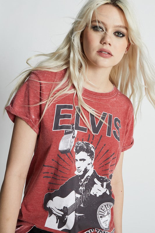 Elvis Burnout Tee (copyright)