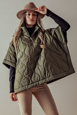 Puffer Poncho | 3 colours