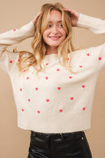 Listen To Your Heart Knit | Red