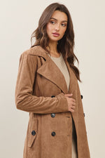Timeless Suede Trench Coat
