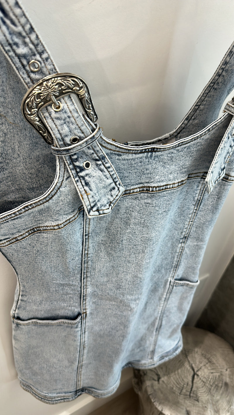 Buckle Up Mini Dress