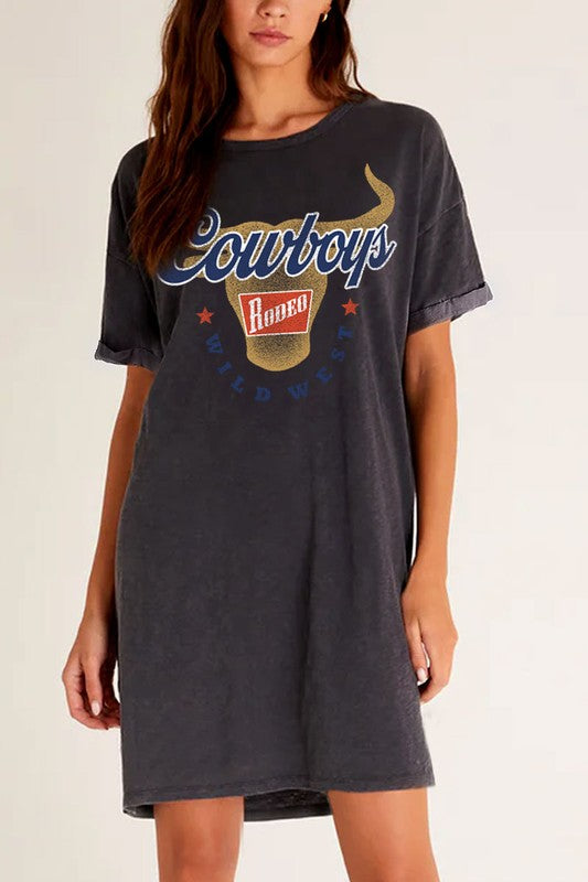 Cowboys Wild West Tshirt Dress