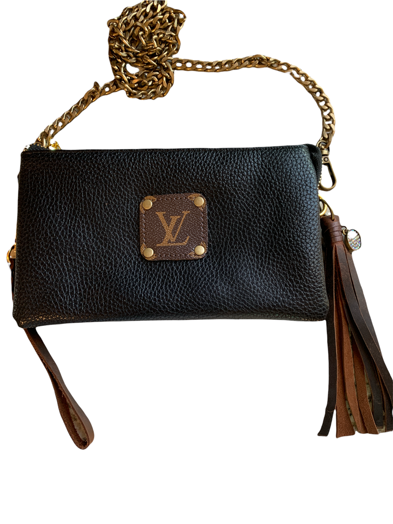 UpCycled LV Crossbody Bag | Black