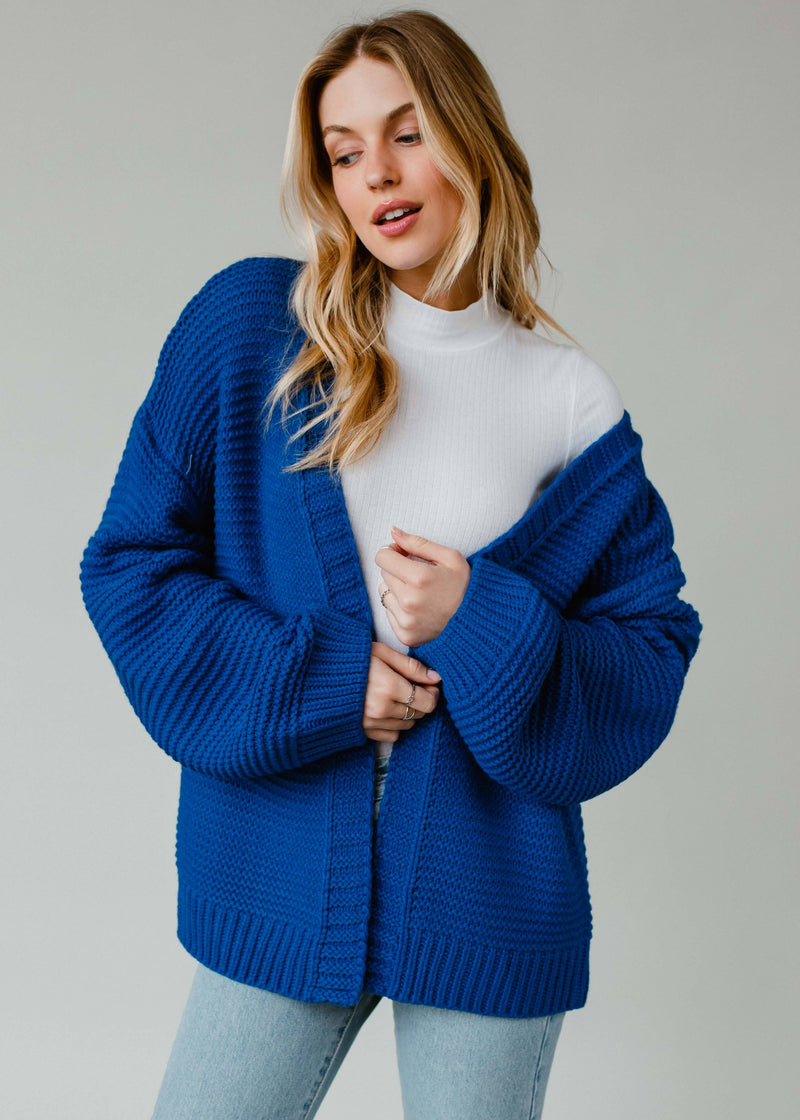 Ski Time Cardi | Bright Blue