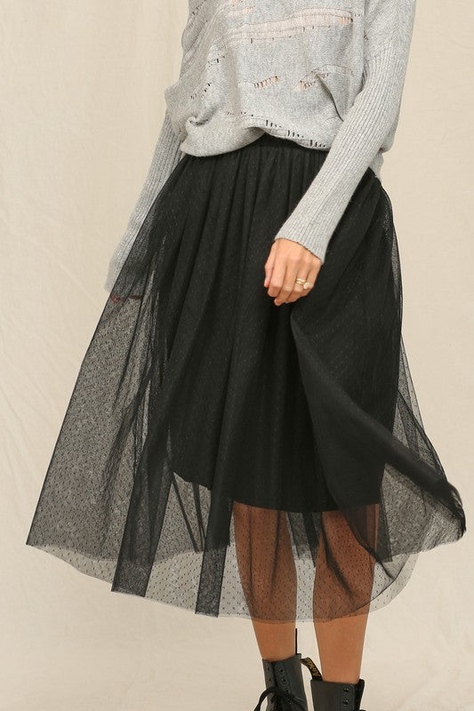 Swiss Dot Tulle Skirt | 3 colours