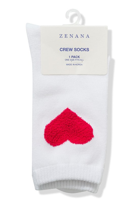 Heart Crew Socks