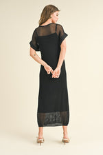 Netted Knit Maxi Dress | 2 colours