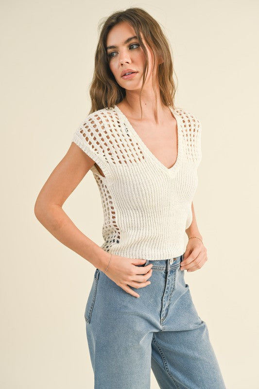 Reverse Crochet Top | 2 colours