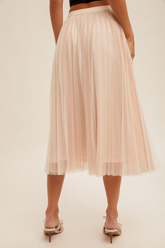 Pretty Pleats Mesh Skirt | 3 colours