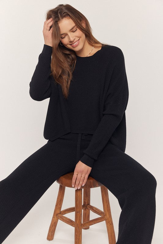 Knit Waffle Hi-Lo | 4 colours