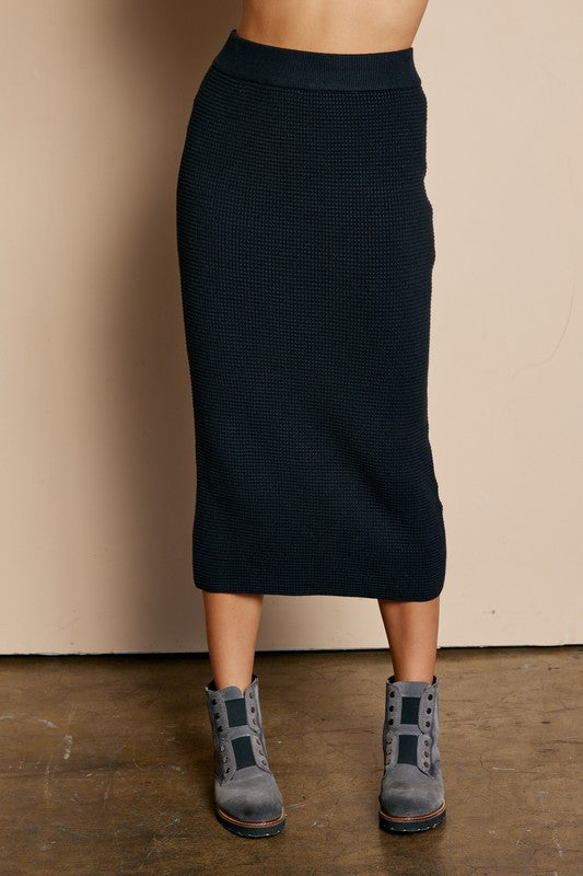 Knit Waffle Skirt | 2 colours