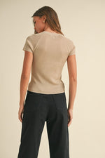 Metallic Ribbed Top | 3 colours