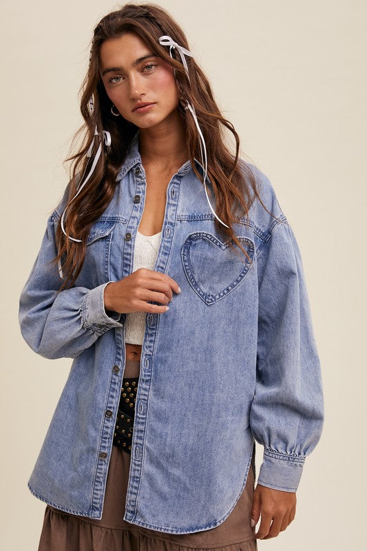 Denim Charm Top | 2 washes