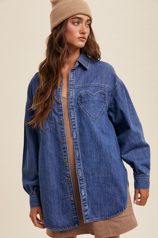 Denim Charm Top | 2 washes