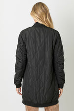 Quilted LongLine Bomber | 2 colours