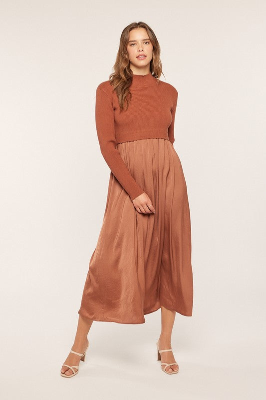 Satin Sweater Dress | 3 colours