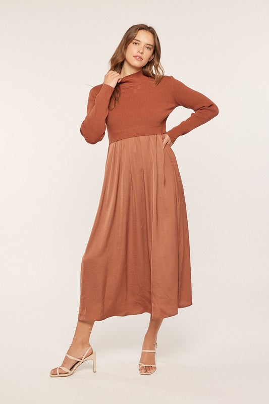 Satin Sweater Dress | 3 colours