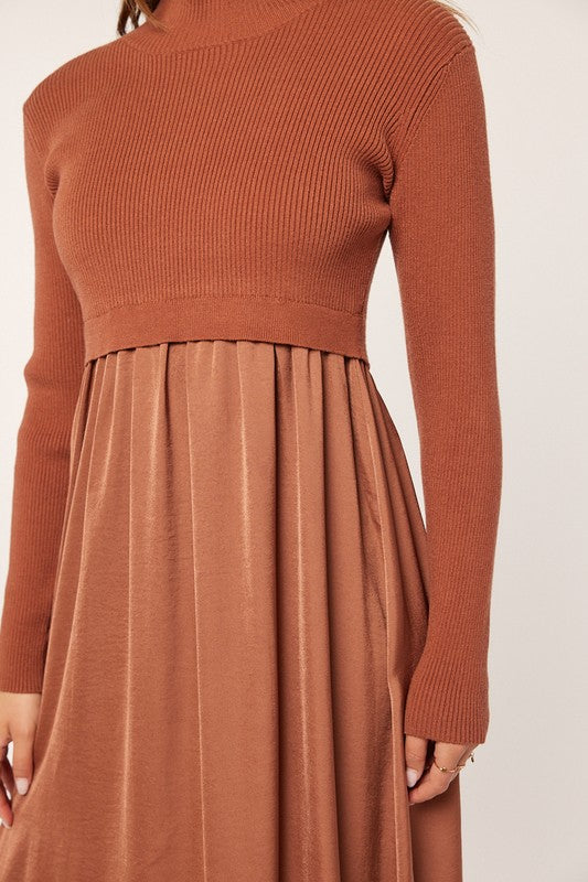 Satin Sweater Dress | 3 colours
