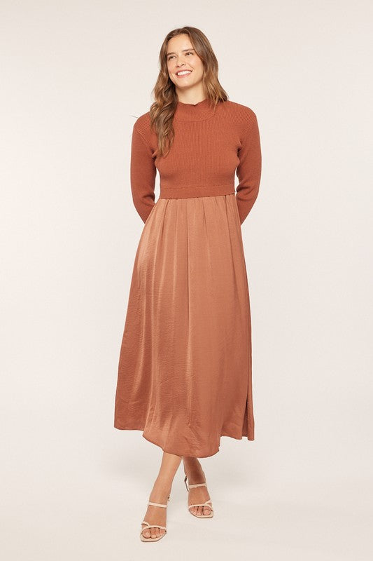 Satin Sweater Dress | 3 colours