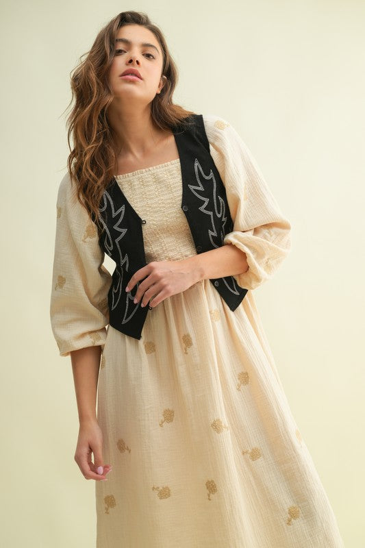 Western Stitch Vest | 3 colours