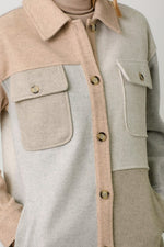 Karina Colour Block Shacket