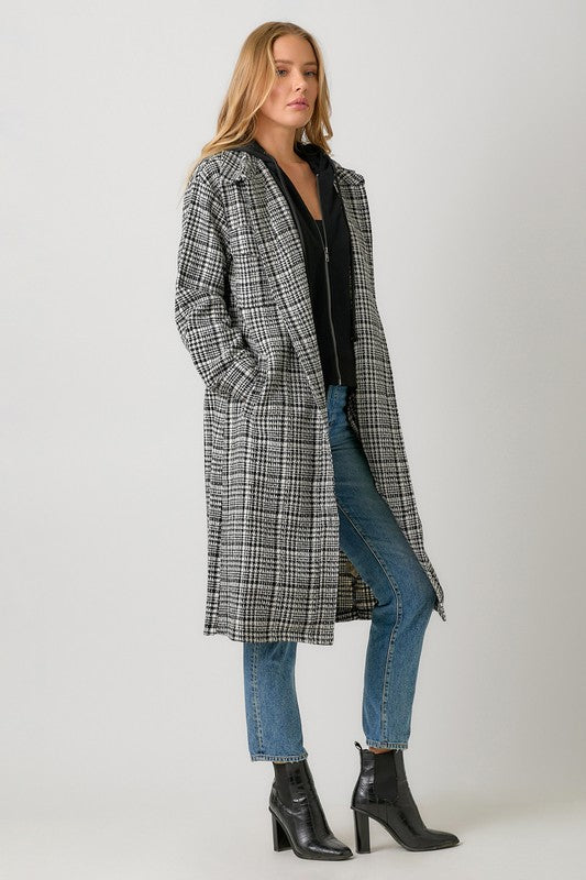 Tara Plaid Hoodie Shacket | 2 colours