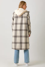 Tara Plaid Hoodie Shacket | 2 colours