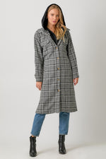 Tara Plaid Hoodie Shacket | 2 colours