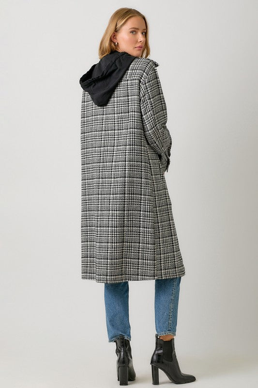 Tara Plaid Hoodie Shacket | 2 colours